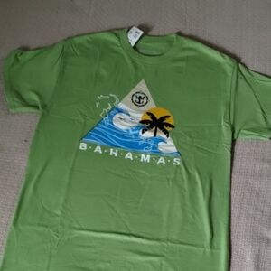 Green Royal Caribbean Bahamas Graphic T-Shirt